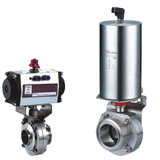 Sanitary Pneumatic Butterfly Valve