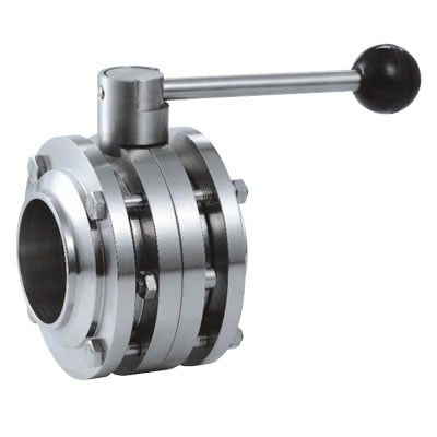 Sanitary Three-Piece Butterfly Valve