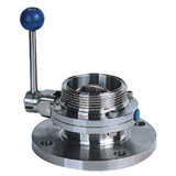 Sanitary Flanged / Threaded Butterfly Valve