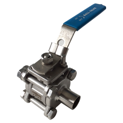 Three manual welded ball valve