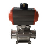 Three pneumatic ball valves 
