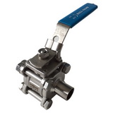 Three manual welded ball valve 
